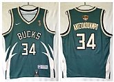 Bucks 34 Giannis Antetokounmpo Green Nike 2021 Earned Edition NBA Finals Champions Swingman Jersey,baseball caps,new era cap wholesale,wholesale hats